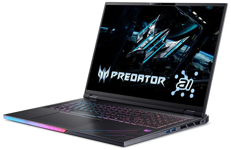 Acer Predator Helios 18 AI RTX 5090 mängusülearvuti