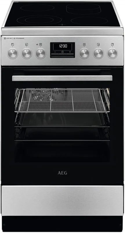 AEG CCB56490BM SteamBake eraldiseisev pliit 58L, 50cm, roostevaba teras