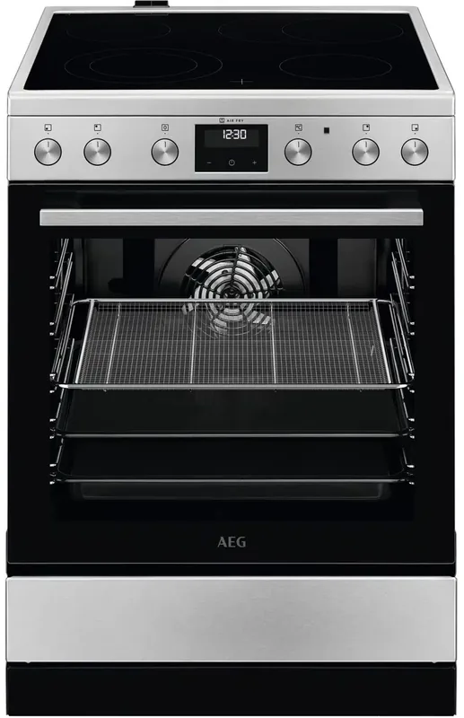 AEG CCB6446CBM eraldiseisev keraamiline pliit 73L ahjuga