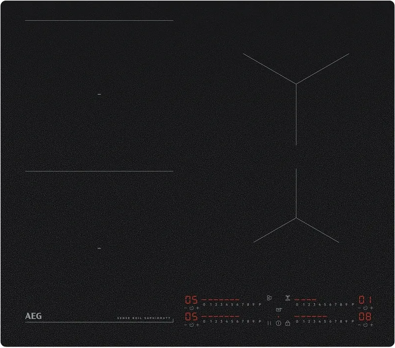 AEG TI64IB10IZ SaphirMatt® induktsioonpliidiplaat 58 cm Hob2Hood must