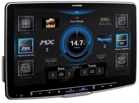Alpine ILX-F115D Halo 11 multimeedia süsteem 9", 200W, must