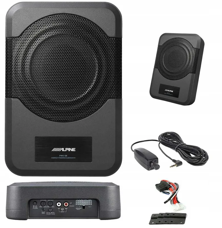 Alpine PWES8 aktiivne bassikõlar, 8", 120W RMS, must