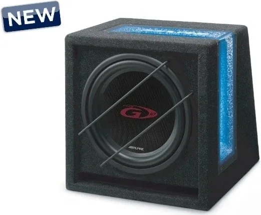 Alpine SBG-1044BR 10" bassikõlar kastiga, 150W RMS, 4 ohm