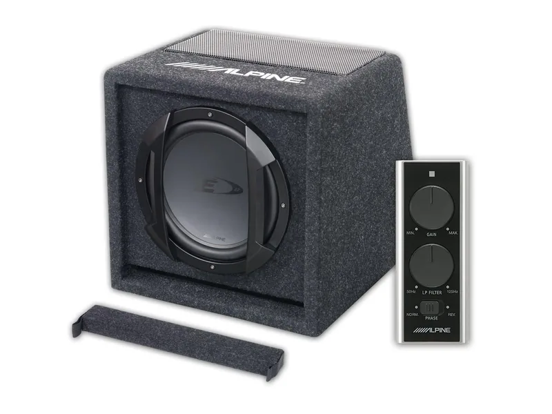 Alpine SWE-815 aktiivne bassikõlar 8", 150W võimendi, kaugjuhtimine