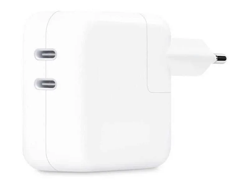 Apple MW2K3ZM/A 35 W Dual USB‑C laadimisadapter, valge