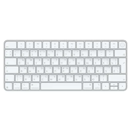 Apple MXCK3RS/A Magic Keyboard Touch ID, RUS paigutus, valge
