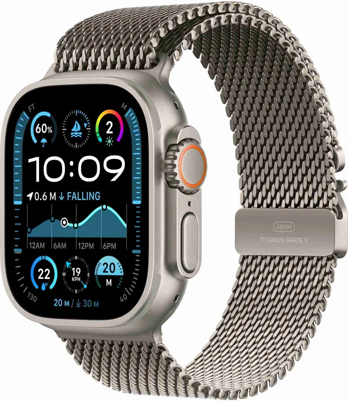 Apple MXKD3ZM/A Milanese Loop kellarihm, 49mm, titaan