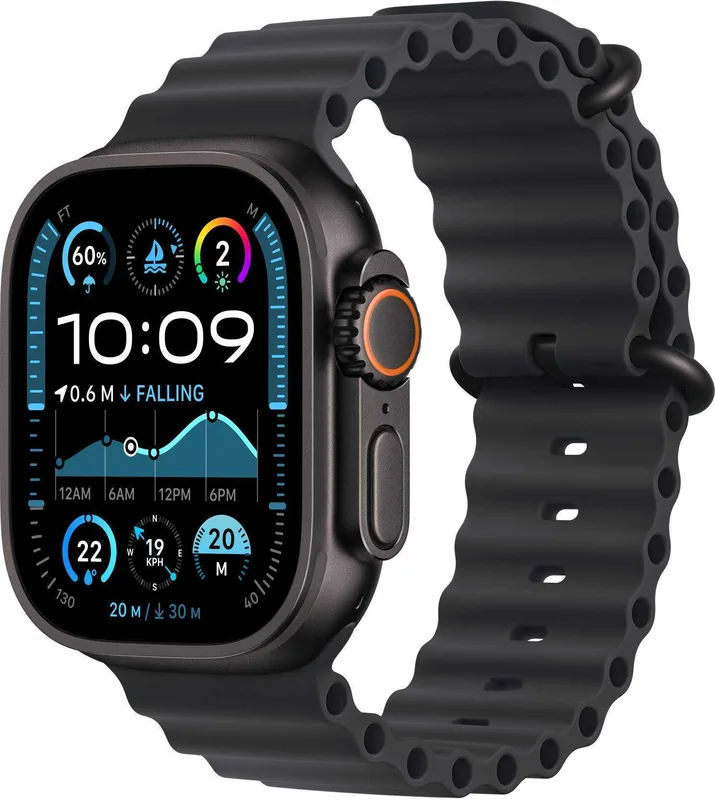 Apple MYPD3ZM/A Ocean Band kellarihm 49mm must titaan