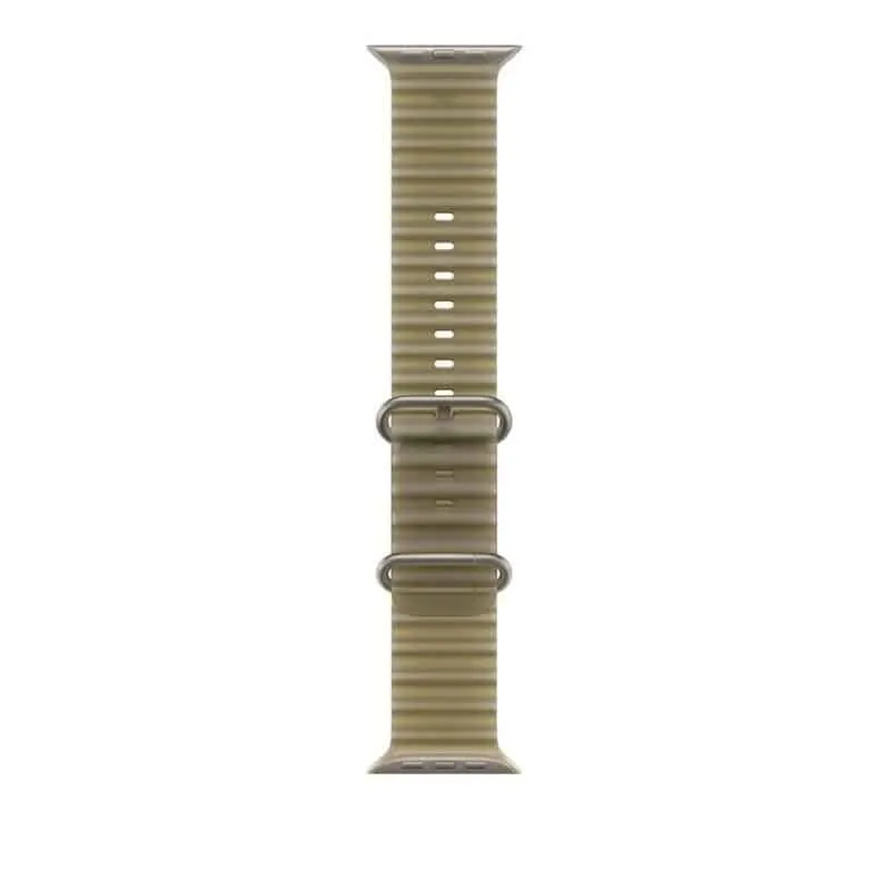 Apple Ocean Band MK7M4ZM/A kellarihm, 49mm, titaan/läbipaistev roheline
