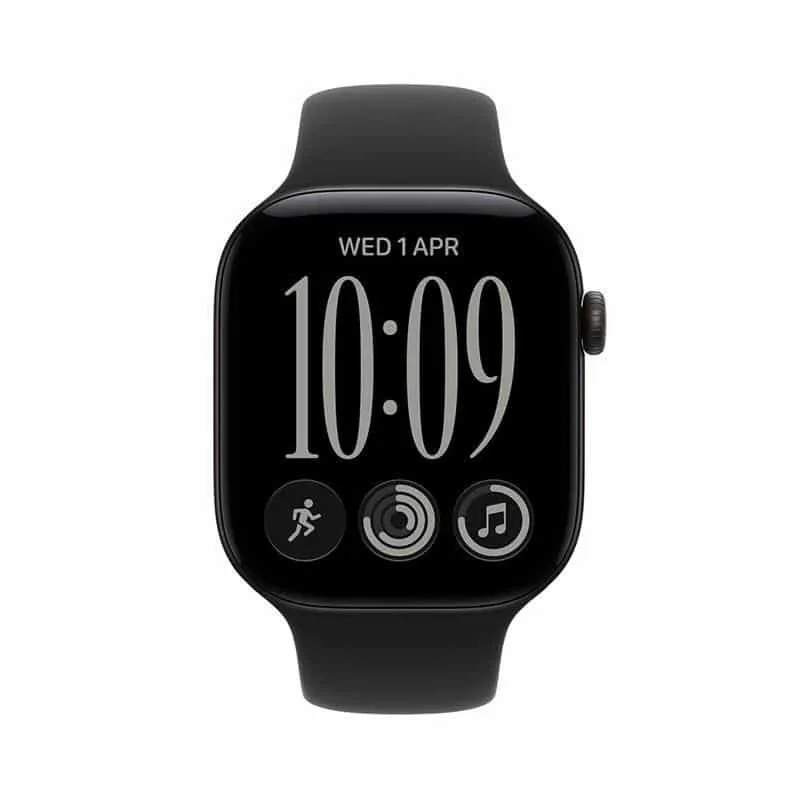 Apple Watch 12 MJEC4ET/A 42mm GPS alumiinium nutikell, must