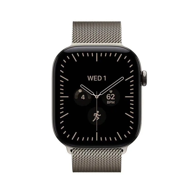 Apple Watch 12 MJGH4ET/A 42mm GPS+5G titaan, Milanese Loop