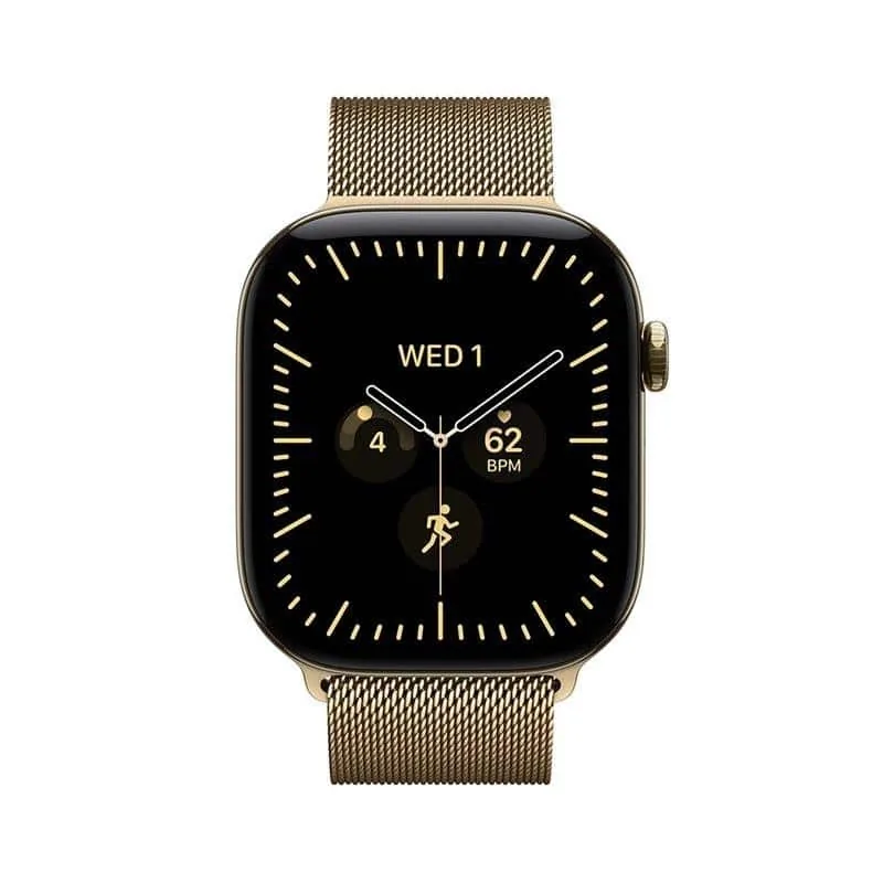 Apple Watch 12 MJGL4ET/A 42mm GPS+5G titaan, Gold Milanese Loop
