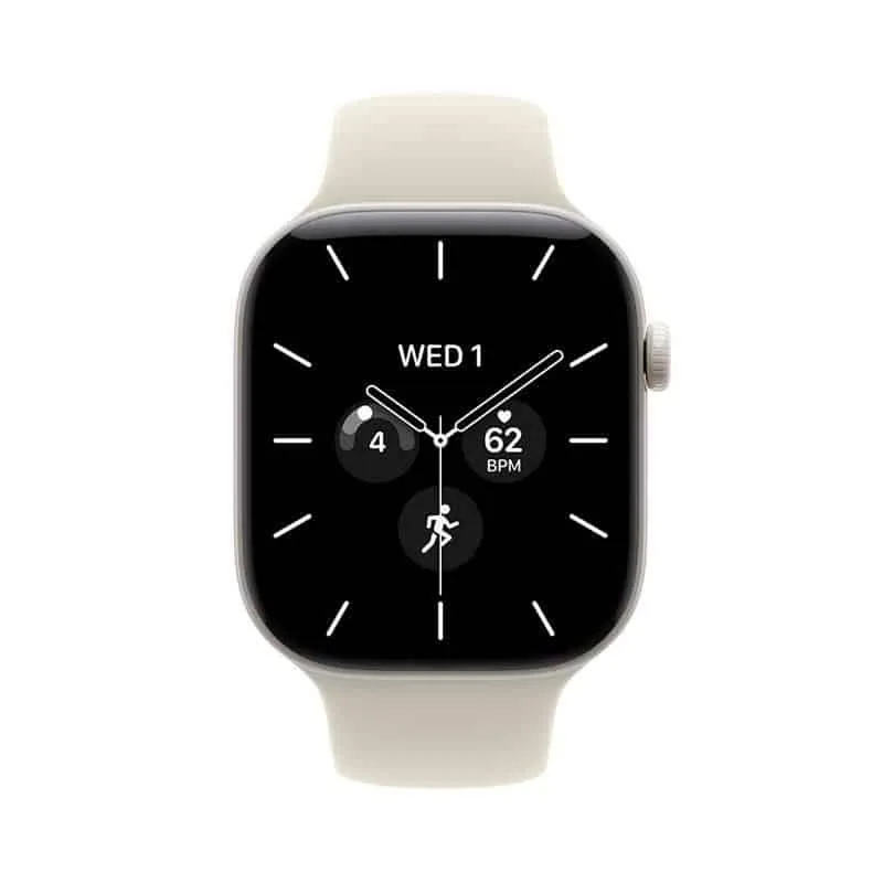 Apple Watch 12 MJH14ET/A 46mm keraamiline nutikell, valge/beež