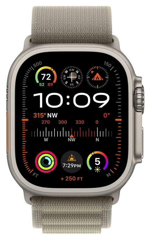 Apple Watch Ultra 2 MREX3EL/A nutikell 49mm titaan roheline Alpine Loop