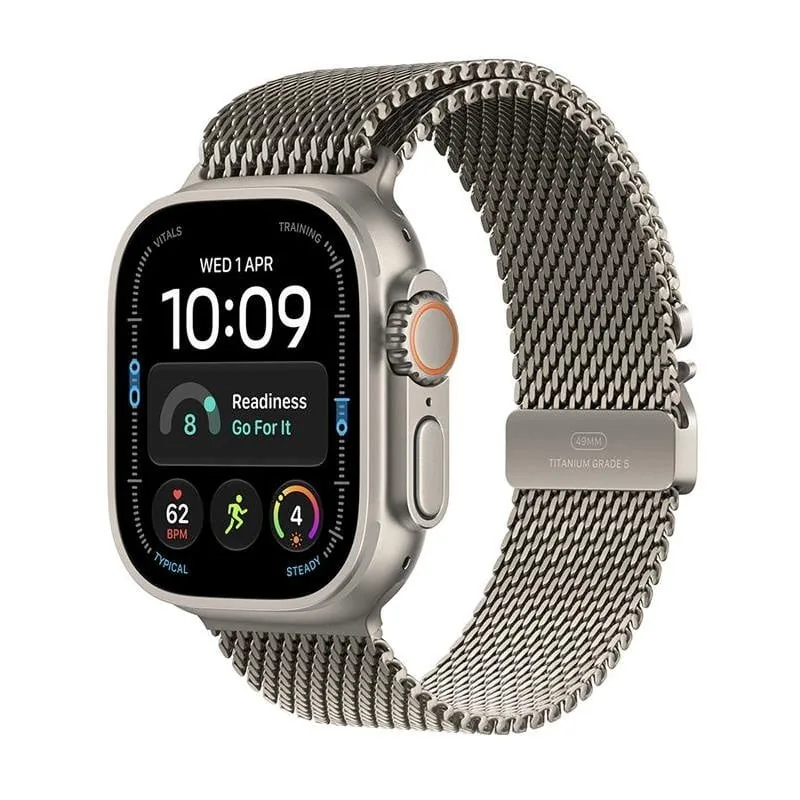 Apple Watch Ultra 4 MJA94ET/A, 49mm, Titanium Milanese Loop, M, titaan nutikell