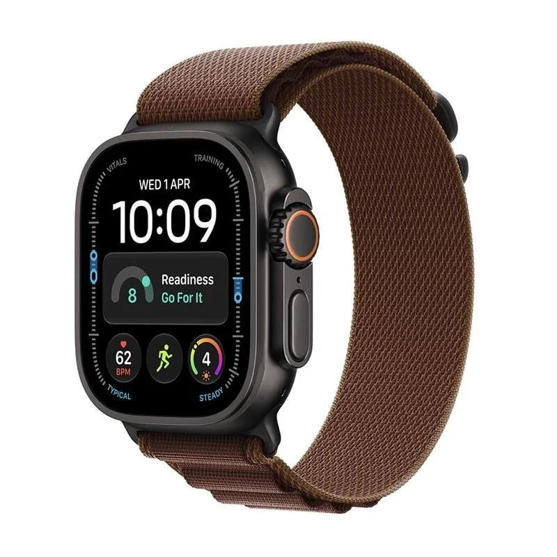Apple Watch Ultra 4 MJC24ET/A, 49mm, Alpine Loop L, must titaan/pruun