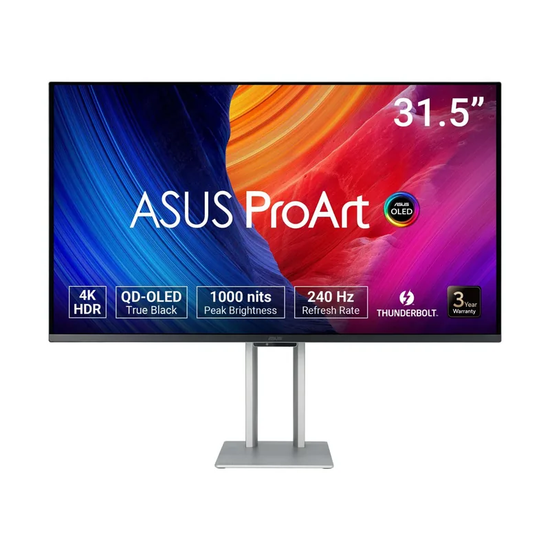 Asus PA32UCDM ProArt 32" 4K OLED monitor, 240Hz, hõbedane
