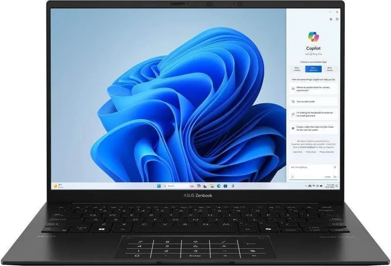Asus UM3406KA-QD066W ZenBook 14 OLED sülearvuti Ryzen AI 5, 16GB