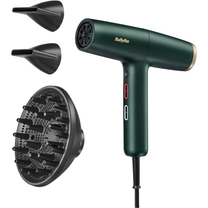 Babyliss D6555DE Air Power Pro föön, 1700W, roheline