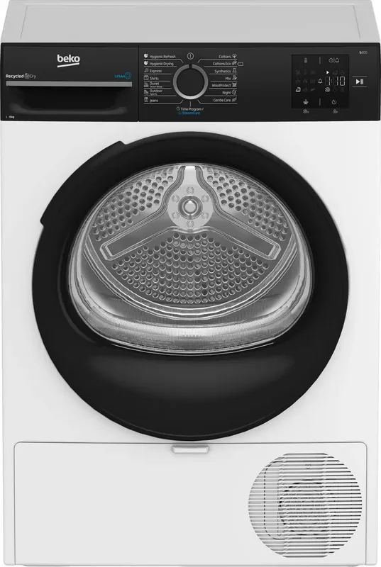 Beko BM3T3924WBB soojuspumba pesukuivati, 9 kg, 67.2 cm sügavus