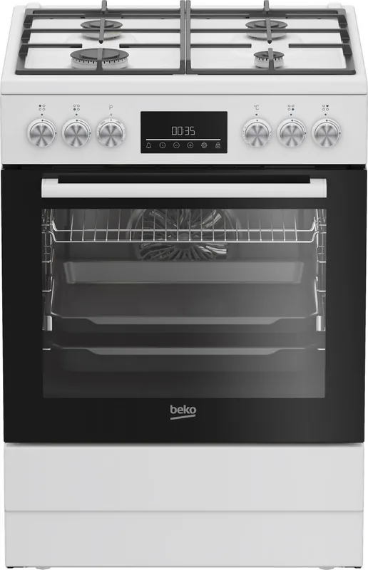 Beko FBM62330GWDTN gaasipliit elektriahjuga, 72L, 60cm, valge