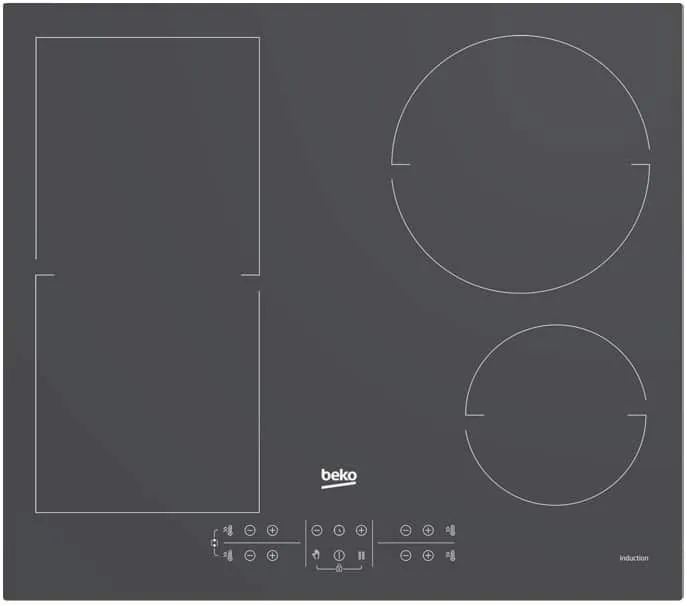Beko HII64200FMTZG IndyFlex integreeritav induktsioonpliidiplaat 60 cm tumehall
