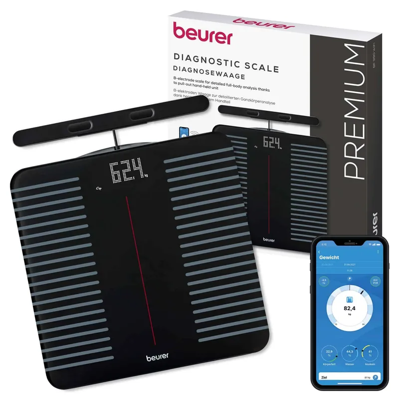 Beurer BF990 diagnostiline saunakaal WiFi-ga, must