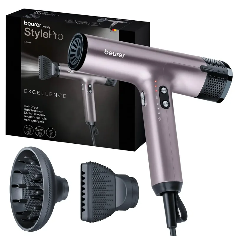 Beurer HC100 Excellence föön 1700W, ioonhooldus, digitaalekraan, lilla