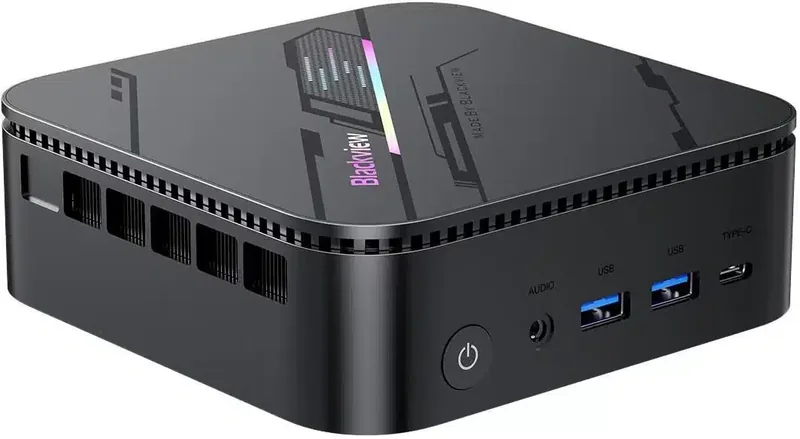 BlackView MP100 lauaarvuti, Ryzen 5 7430U, 32GB DDR4, 1TB SSD, must