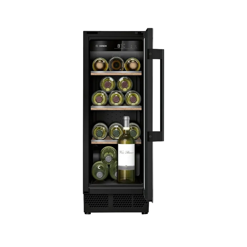 Bosch KUW20VHF0 integreeritav veinikülmik, 21 pudelit, must