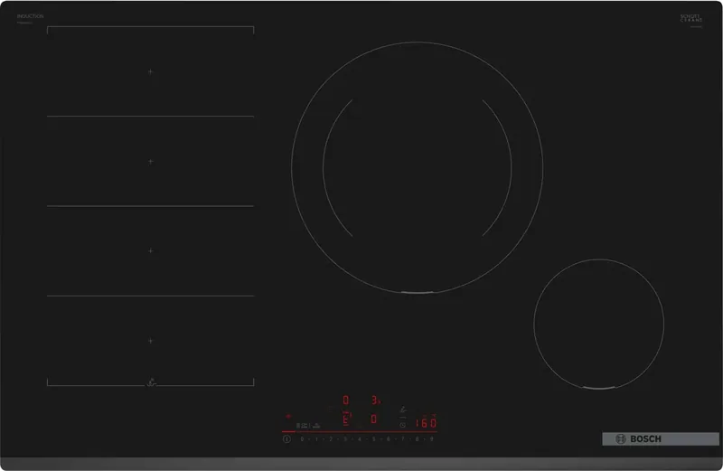 Bosch PXE831HC1E integreeritav induktsioonpliidiplaat 80 cm, 6 keeduala, must