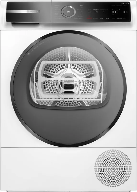 Bosch WQB246DLSN Seeria 8 soojuspumbaga pesukuivati, 9 kg, valge