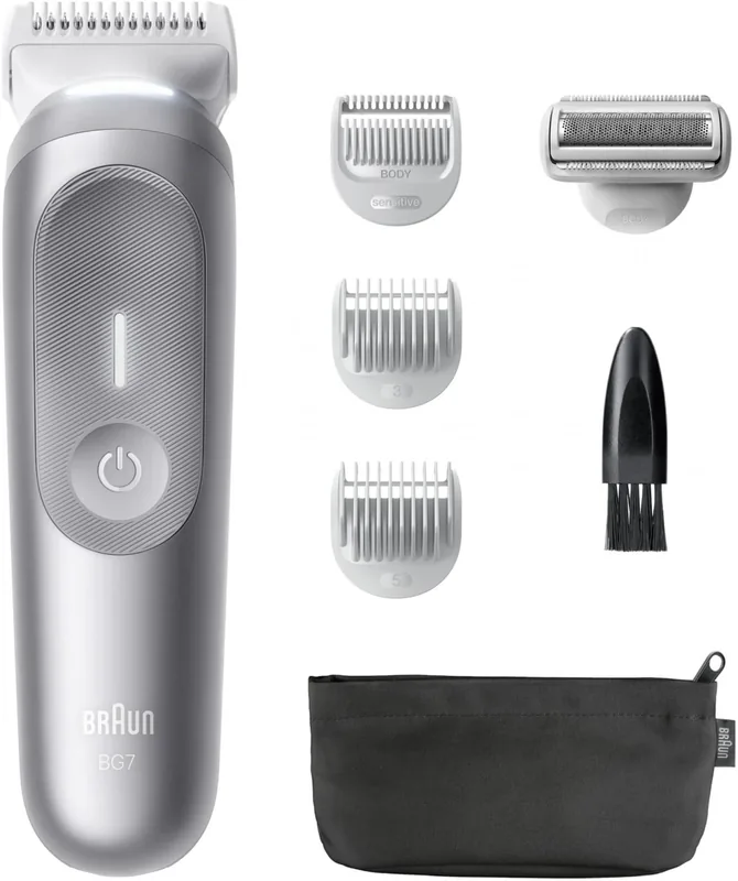 Braun BG7550 Series 7 kehatrimmeri hõbedane