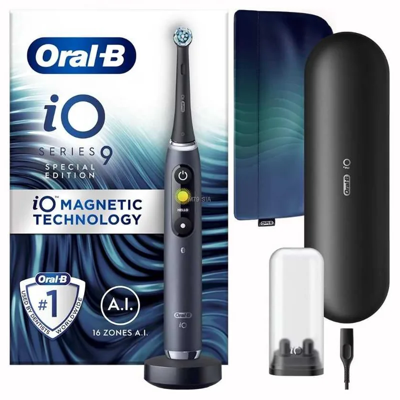 Braun Oral-B iO9 Black Special Edition, must - Elektriline hambahari, IO9BLACK.SPEC