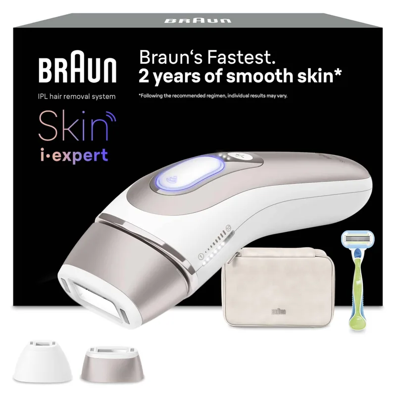 Braun PL7147 Skin i-Expert Pro 7 IPL-fotoepilaator, valge/kuldne