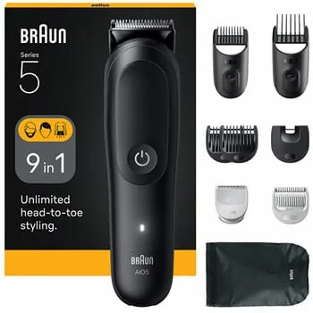 Braun Seeria 5 AIO5540 9-ühes trimmeri komplekt, must