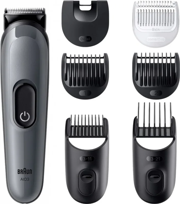 Braun Series 3 8-ühes trimmeri komplekt, tumehall