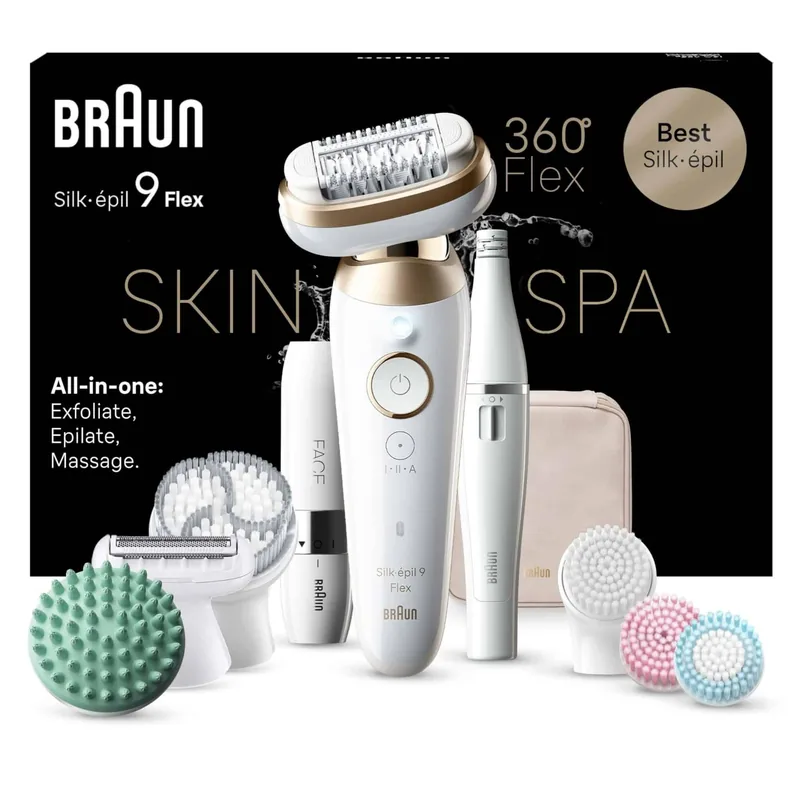 Braun SES9580 Silk-épil 9 Flex SkinSpa epilaator märg- ja kuivkasutus