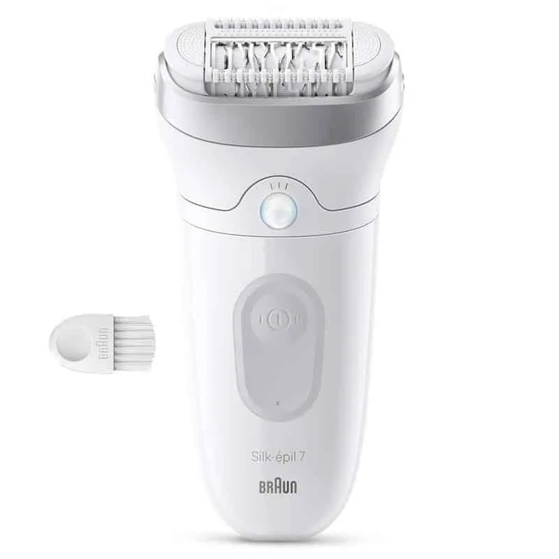 Braun Silk epil 7 SE7000 märg- ja kuivepilaator, valge/hall