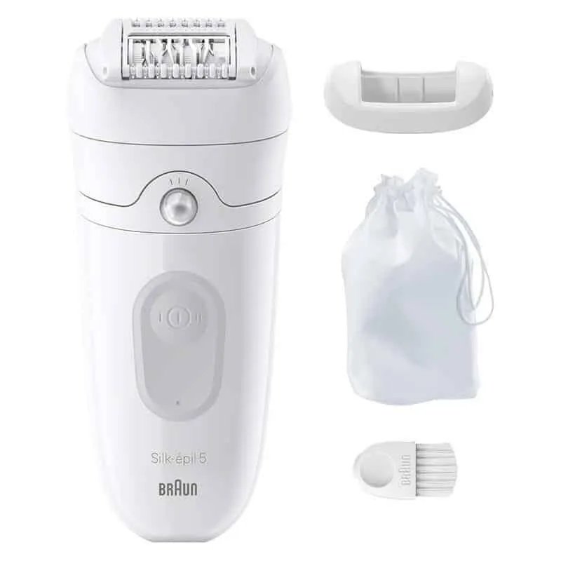 Braun Silk épil 5 SE5011 epilaator, märg- ja kuivkasutus, valge