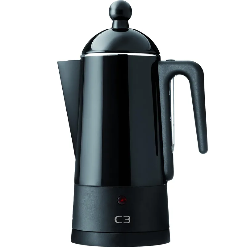 C3 30-30254ECO 6-tassine must perkolaator-mulksukann, 0,8L termoskann