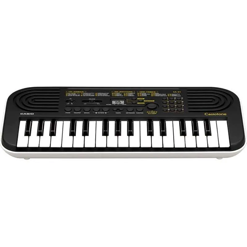 Casio SA-51 minisüntesaator, 32 klahvi, must