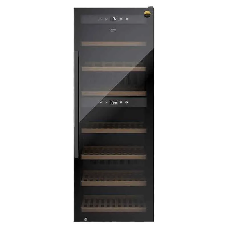 Caso WineExclusive 126 Smart veinikülmik, 126 pudelit, 2 tsooni, must