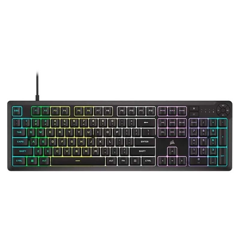 Corsair K55 Core RGB CH-9226C65-NA juhtmega klaviatuur, ENG, must