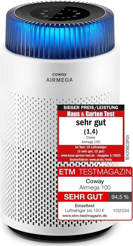 Coway Airmega 100 õhupuhasti, kuni 51 m², CADR 244 m³/h