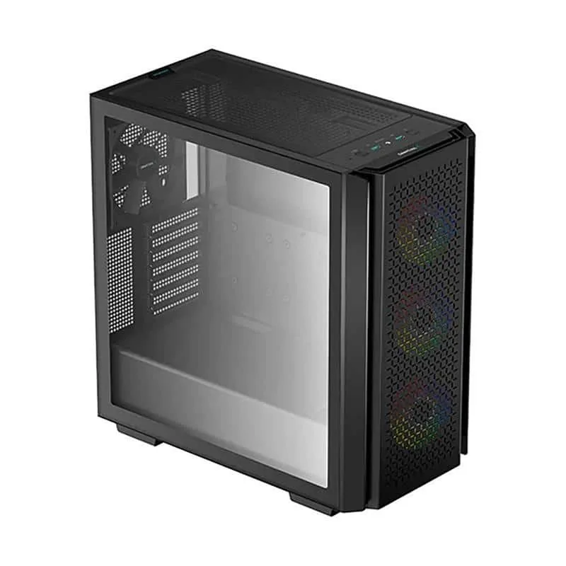 Deepcool CG560 ATX Mid Tower PC korpus, klaasaken, must