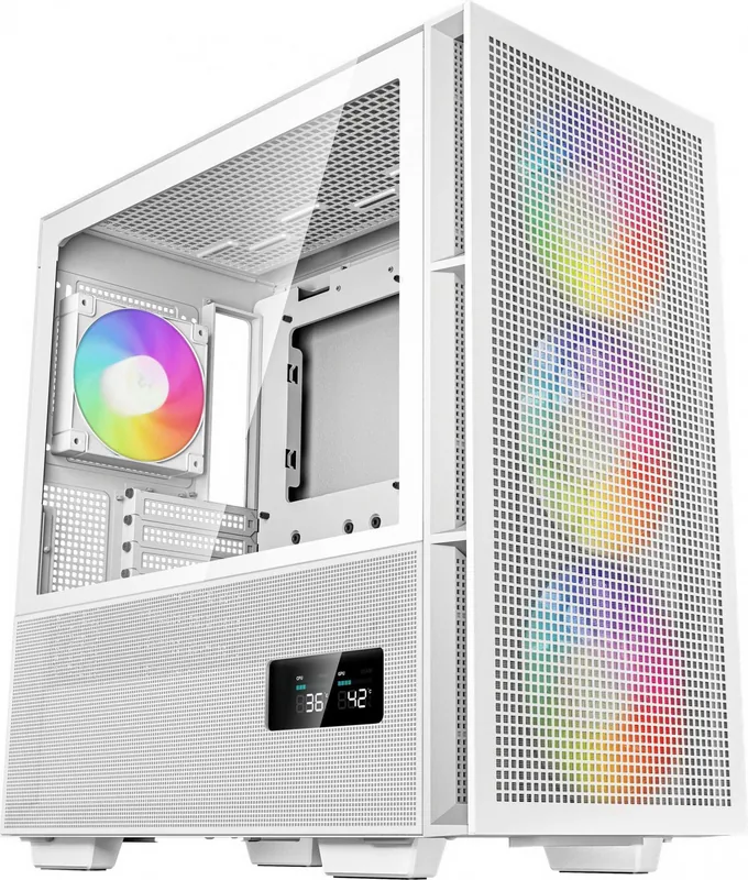 Deepcool CH560 Digital ATX PC korpus, valge, digitaalnäidik