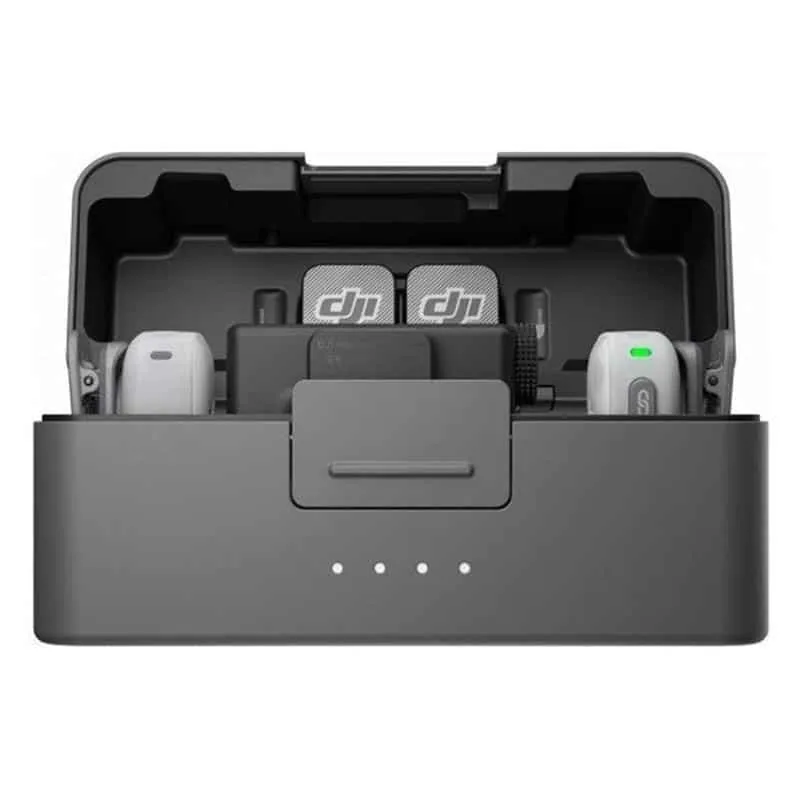 DJI Mic Mini 2S (2 TX + 1 RX + Charging Case) juhtmevaba mikrofon, valge