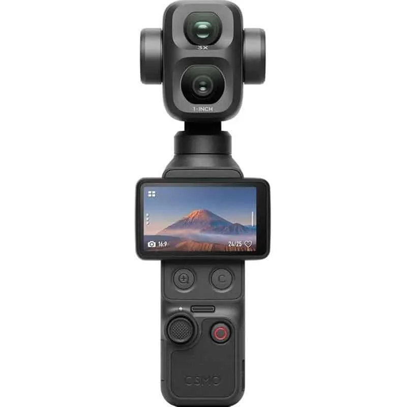DJI Osmo Pocket 4P Vlog Combo stabilisaatoriga kaamera, must