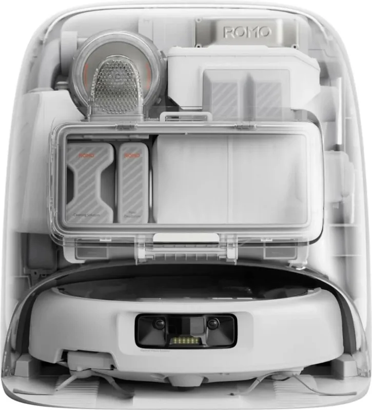 DJI Romo P robottolmuimeja, LiDAR navigatsioon, 25000 Pa, läbipaistev